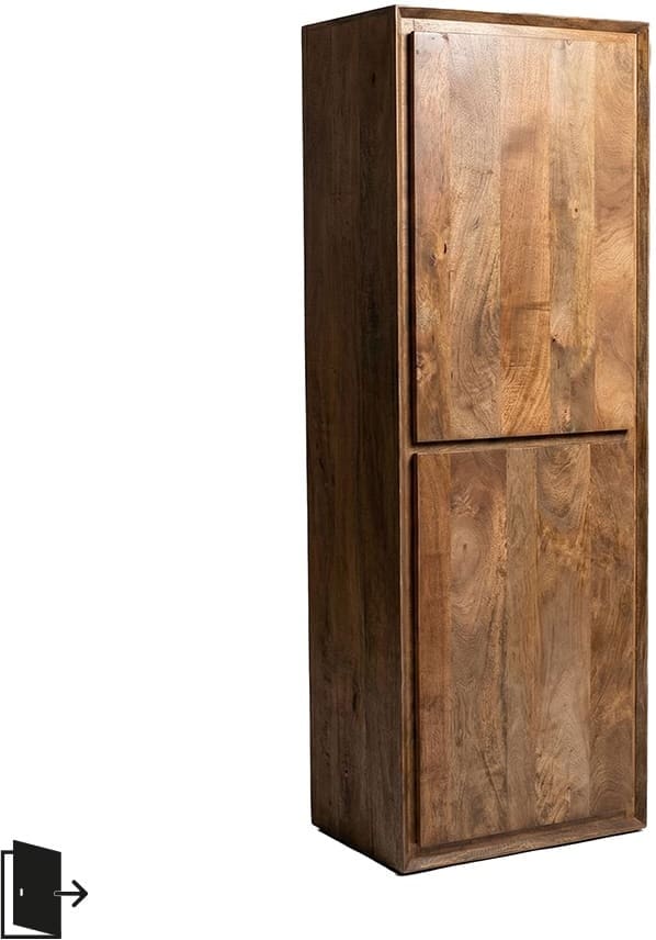 LABEL51 Bergkast Nori - Natural - Mangohout - 160 cm - Rechts Bergkast