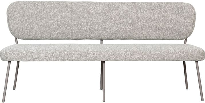 LABEL51 Eetkamerbank Eetkamerbank Singapore - Naturel - Royal Boucle - 160 cm Naturel Eetkamerbank