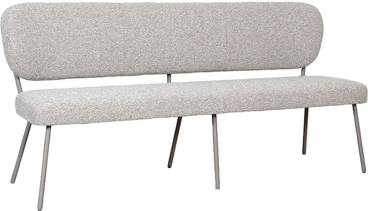 LABEL51 Eetkamerbank Eetkamerbank Singapore - Naturel - Royal Boucle - 160 cm Naturel Eetkamerbank
