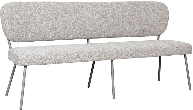 LABEL51 Eetkamerbank Eetkamerbank Singapore - Naturel - Royal Boucle - 190 cm Naturel Eetkamerbank