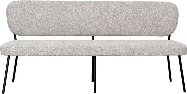 LABEL51 Eetkamerbank Eetkamerbank Singapore - Naturel - Royal Boucle - 190 cm Naturel Eetkamerbank