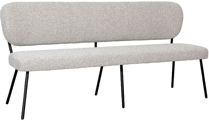 LABEL51 Eetkamerbank Eetkamerbank Singapore - Naturel - Royal Boucle - 190 cm Naturel Eetkamerbank