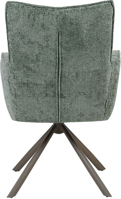 LABEL51 Eetkamerstoel Dubai - Hunter - Haga - Brons Metalen Frame Groen Eetkamerstoel