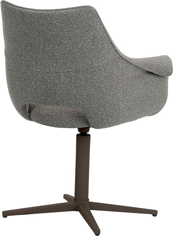 LABEL51 Eetkamerstoel Nozomi - Mushroom - Royal Boucle - Brons Metalen Frame Eetkamerstoel
