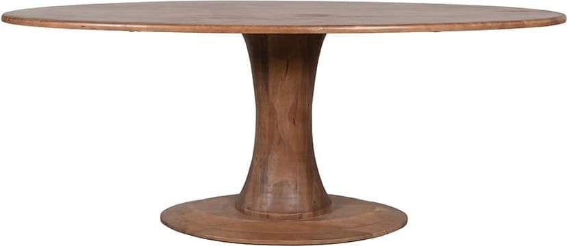 LABEL51 Eetkamertafel Craft - Nature Smooth - Mangohout - 230 cm - Ovaal Eettafel