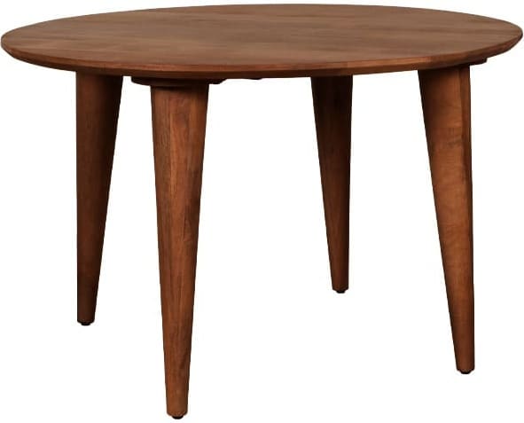 LABEL51 Eetkamertafel Fly - Espresso - Mangohout - 120 cm - Rond Bruin Eettafel