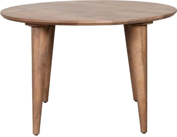 LABEL51 Eetkamertafel Fly - Nature Smooth - Mangohout - 120 cm - Rond Eettafel