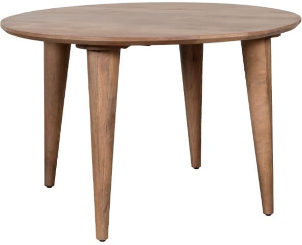 LABEL51 Eetkamertafel Fly - Nature Smooth - Mangohout - 120 cm - Rond Eettafel