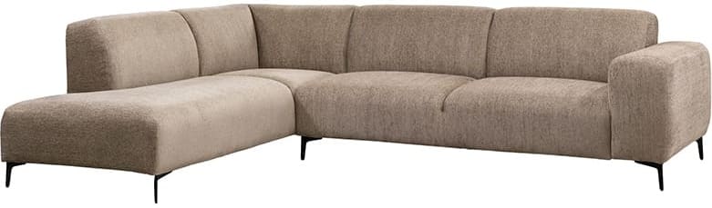 LABEL51 Hoekbank Merido - Taupe - Raven - Links Voorstaand Taupe Hoekbank