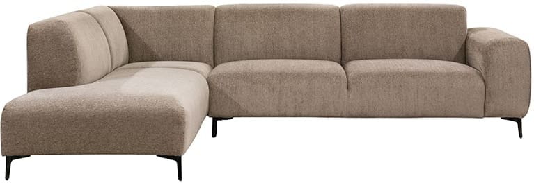 LABEL51 Hoekbank Merido - Taupe - Raven - Links Voorstaand Taupe Hoekbank