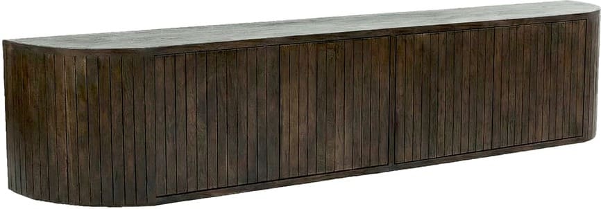 LABEL51 Tv-meubel Miya - Espresso - Mangohout - 220 cm Bruin Tv-meubel|Tv-dressoir