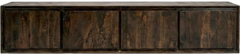 LABEL51 Tv-meubel Nori - Espresso - Mangohout - 190 cm Bruin Tv-meubel|Tv-dressoir