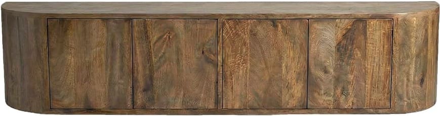 LABEL51 Tv-meubel Saya - Nature Smooth - Mangohout - 220 cm Tv-meubel|Tv-dressoir