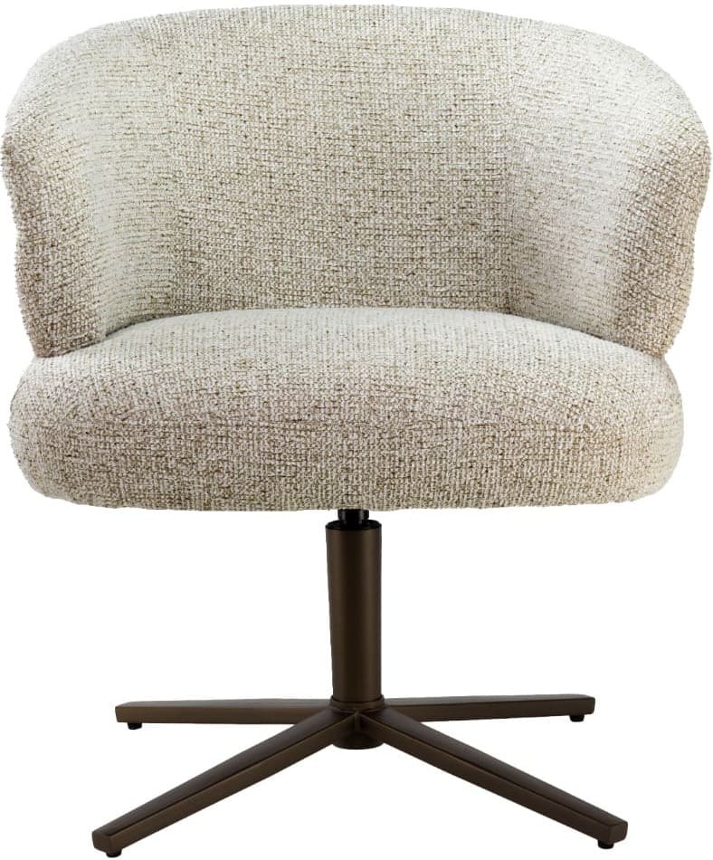 Livingfurn Eetkamerstoel Blake Beige Beige|Wit Eetkamerstoel