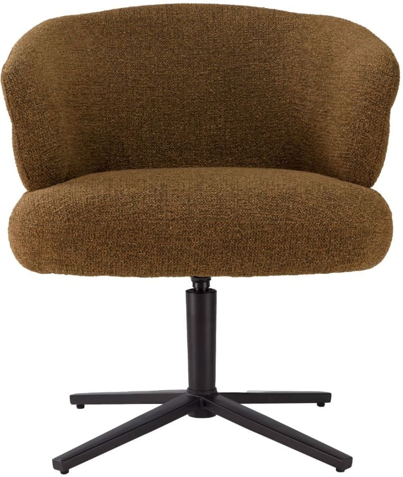 Livingfurn Eetkamerstoel Blake Caramel Bruin|Cognac Eetkamerstoel