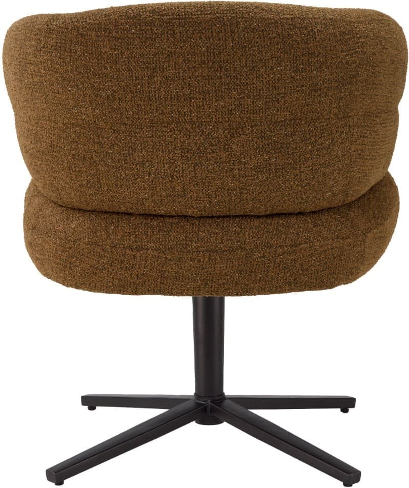 Livingfurn Eetkamerstoel Blake Caramel Bruin|Cognac Eetkamerstoel