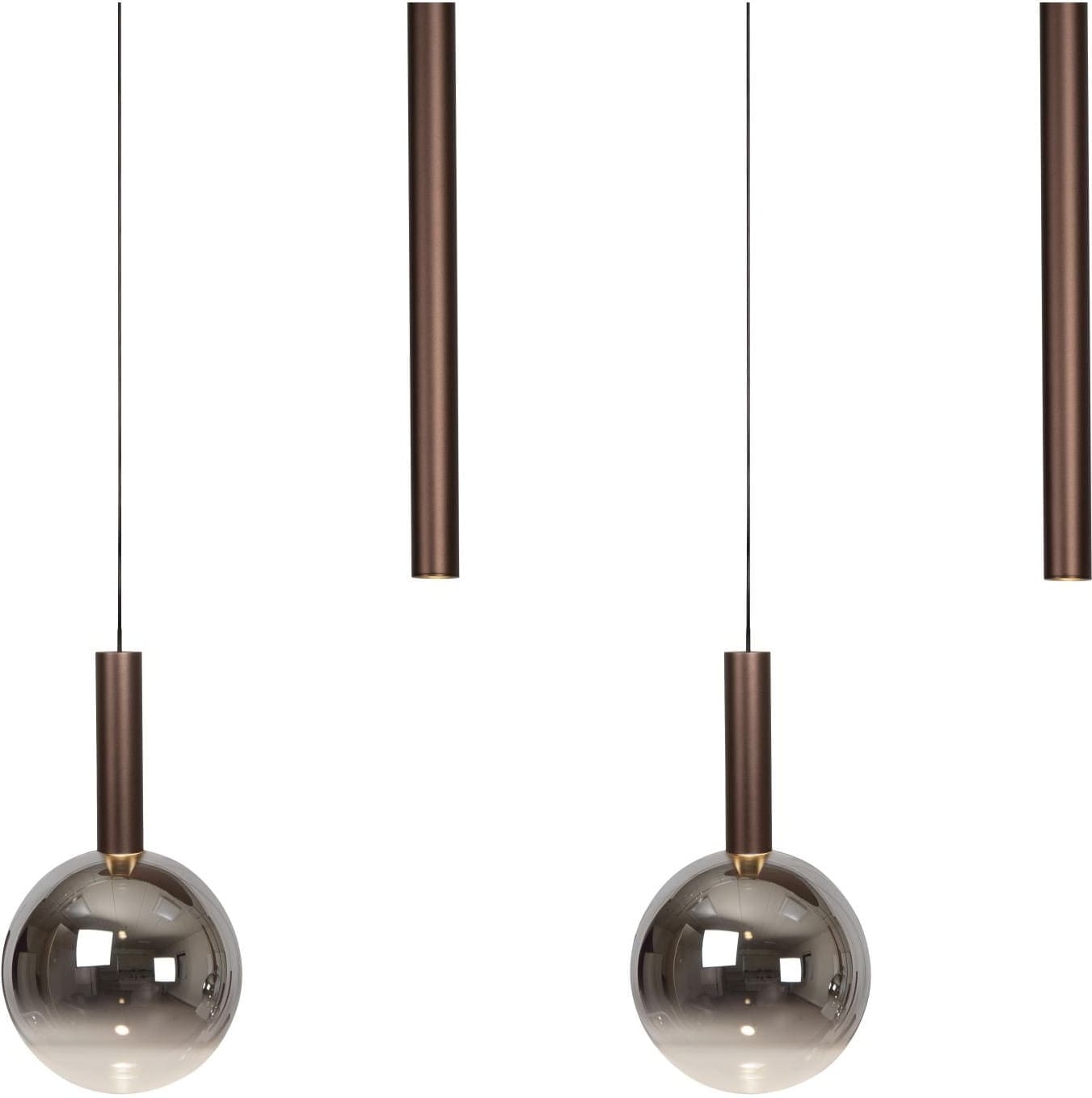 Jasmine Hanglamp Led Dimb. Cct 7x4w 2200k/3300k - Koper Lucide Hanglamp 74420/07/65
