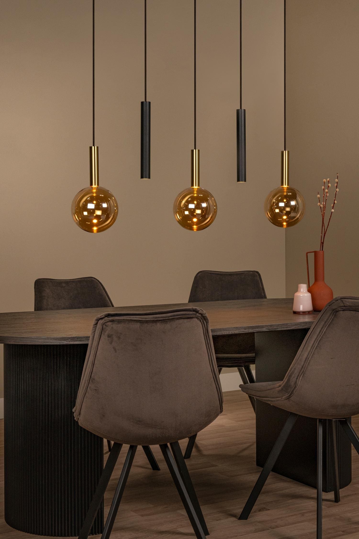 Josiane Hanglamp - Amber | Vibes Lucide Hanglamp 21441/05/62