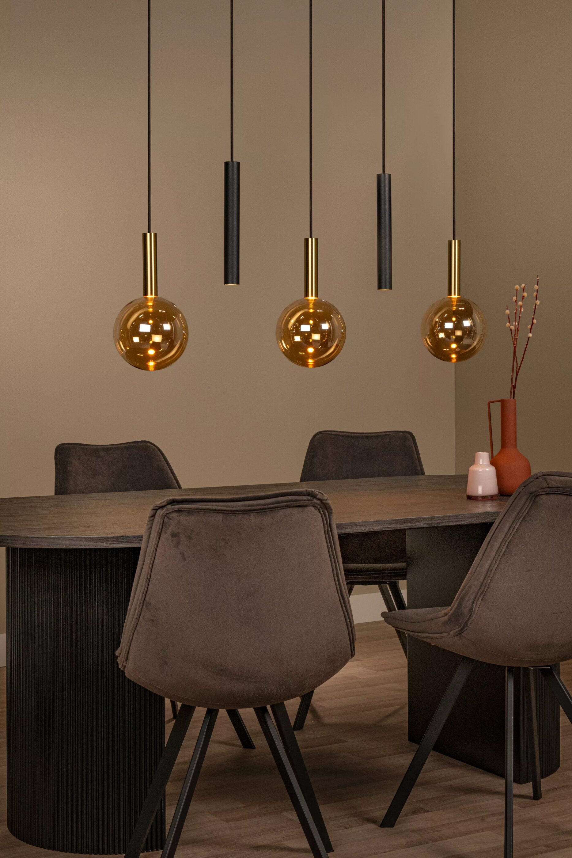 Josiane Hanglamp - Amber | Vibes Lucide Hanglamp 21441/05/62