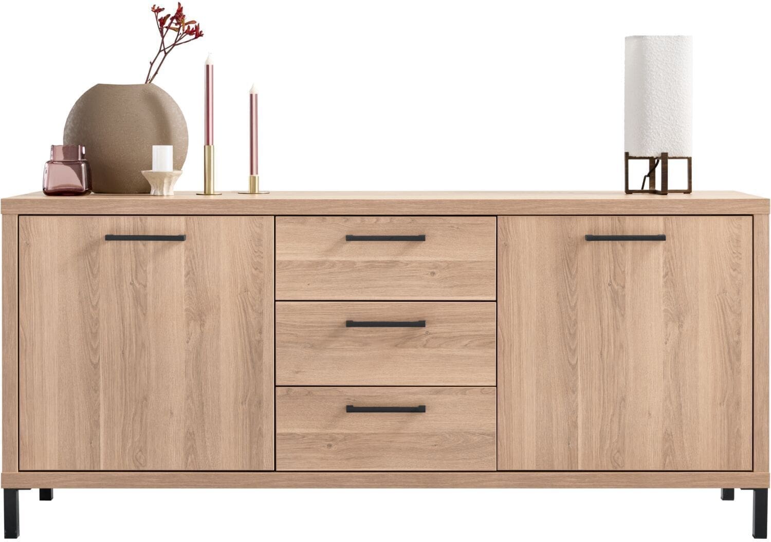 Profijt Meubel Dressoir Selinia 80x180x45 cm Bruin Dressoir