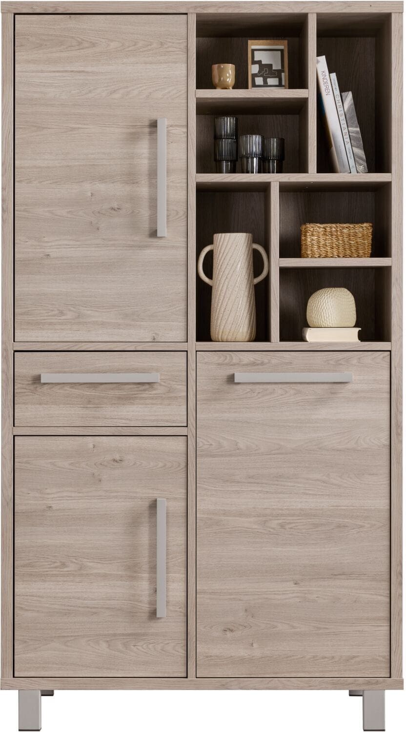 Profijt Meubel Opbergkast Gradoly 200x110x45 cm grijs Grijs Kast|Bergkast