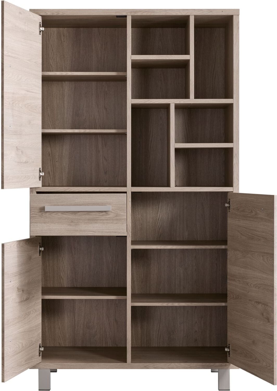 Profijt Meubel Opbergkast Gradoly 200x110x45 cm grijs Grijs Kast|Bergkast