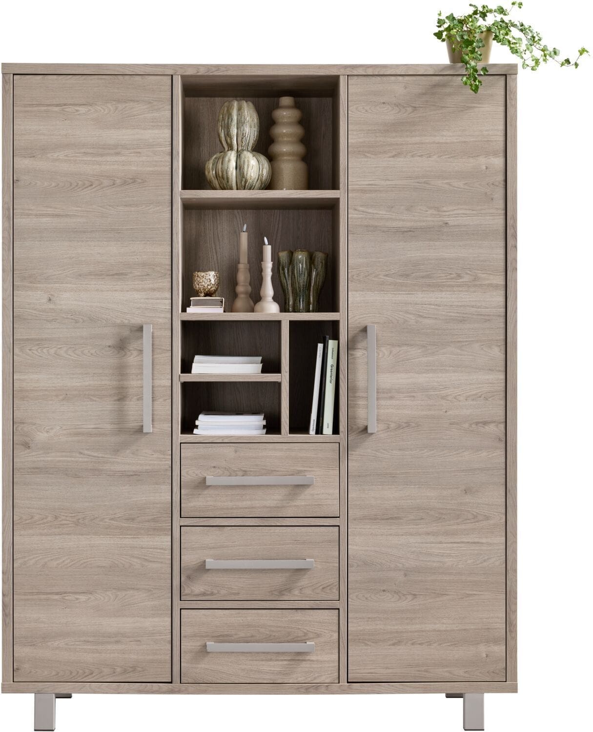 Profijt Meubel Opbergkast Gradoly 200x155x45 cm grijs Grijs Kast|Bergkast