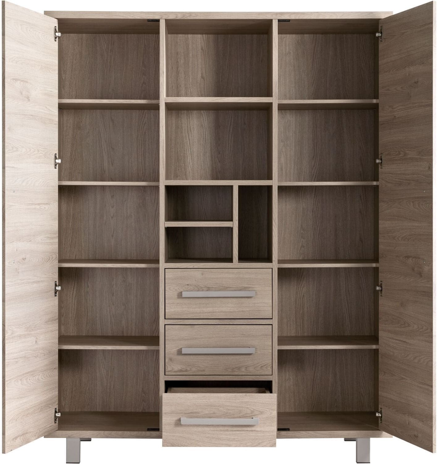 Profijt Meubel Opbergkast Gradoly 200x155x45 cm grijs Grijs Kast|Bergkast
