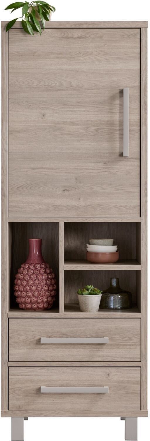 Profijt Meubel Opbergkast Gradoly 200x70x45 cm grijs Grijs Kast|Bergkast
