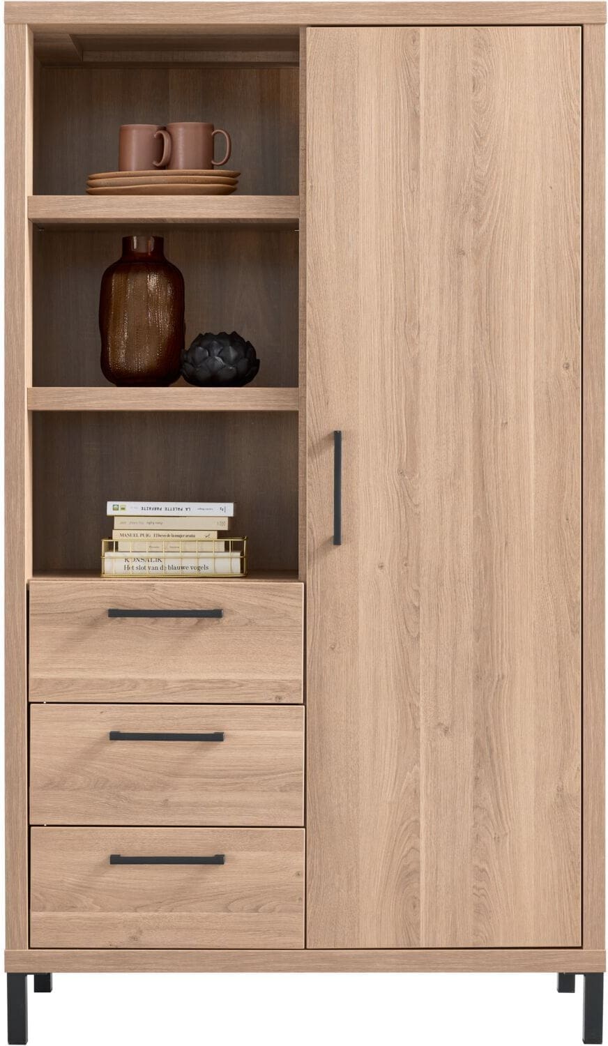 Profijt Meubel Opbergkast Selinia 170x98x45 cm Bruin Kast|Bergkast