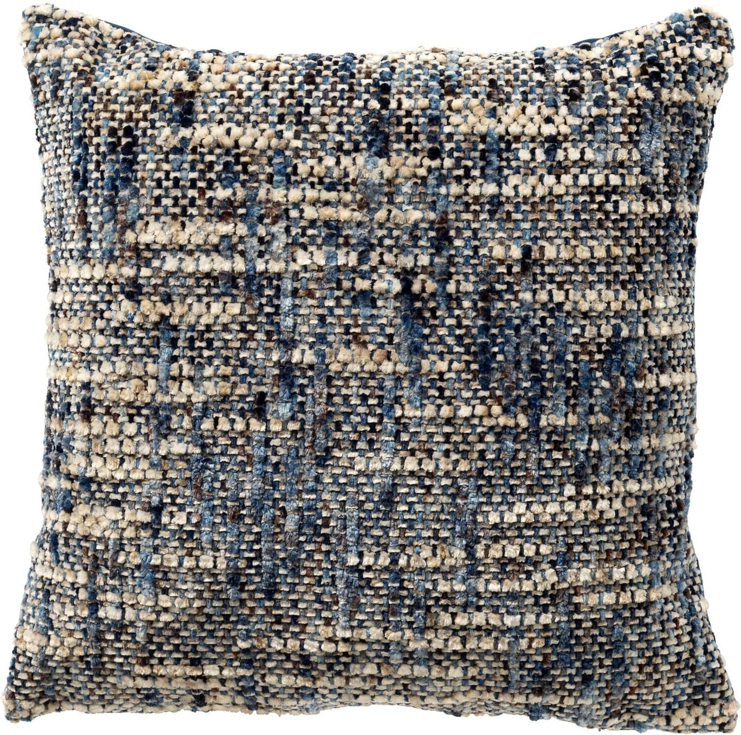 Profijt Meubel Sierkussen Westray 45x45 cm wit met blauw Blauw Sierkussen