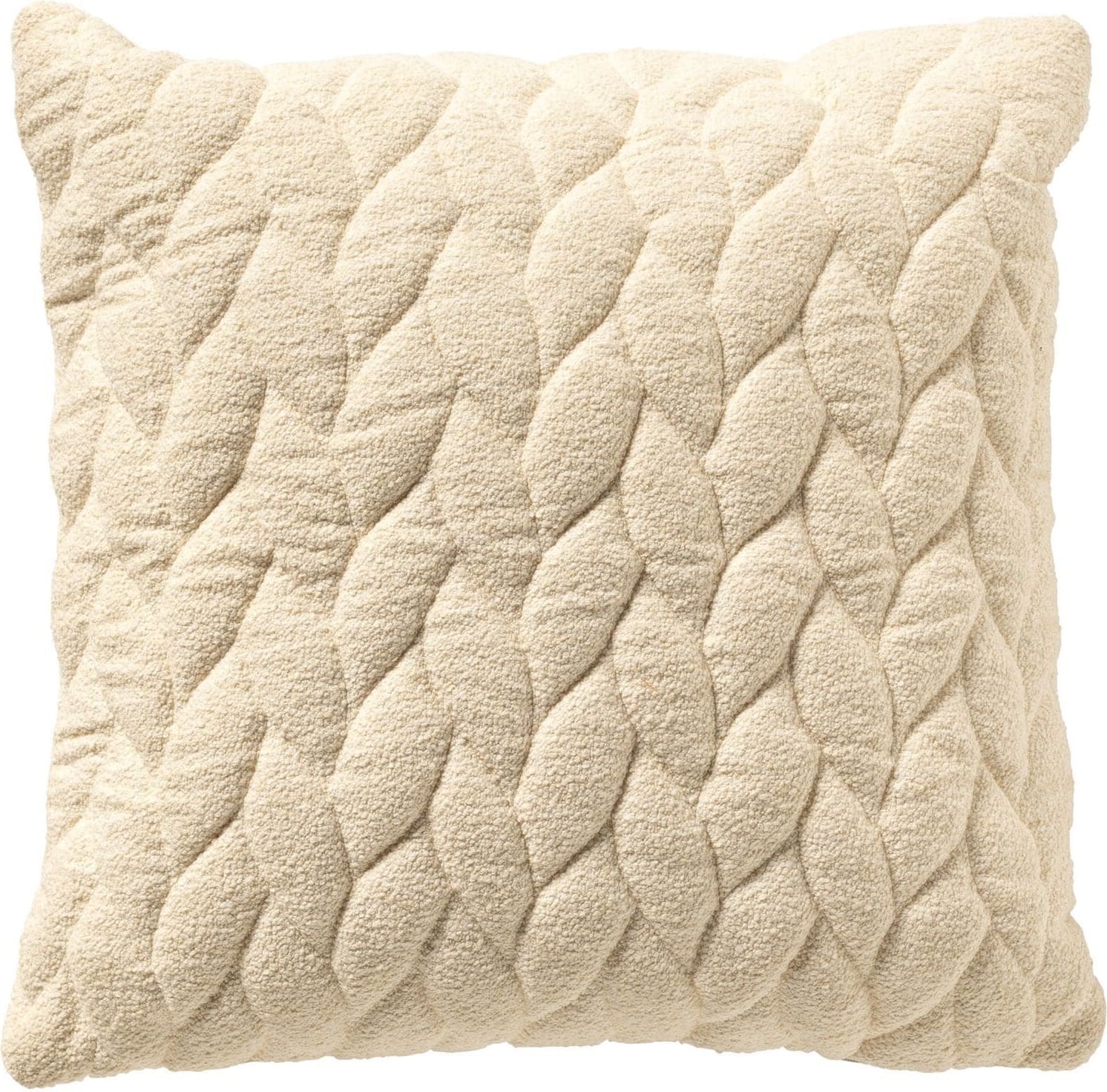 Profijt Meubel Sierkussen Westray 45x45 cm wit met lusstructuur Wit Sierkussen