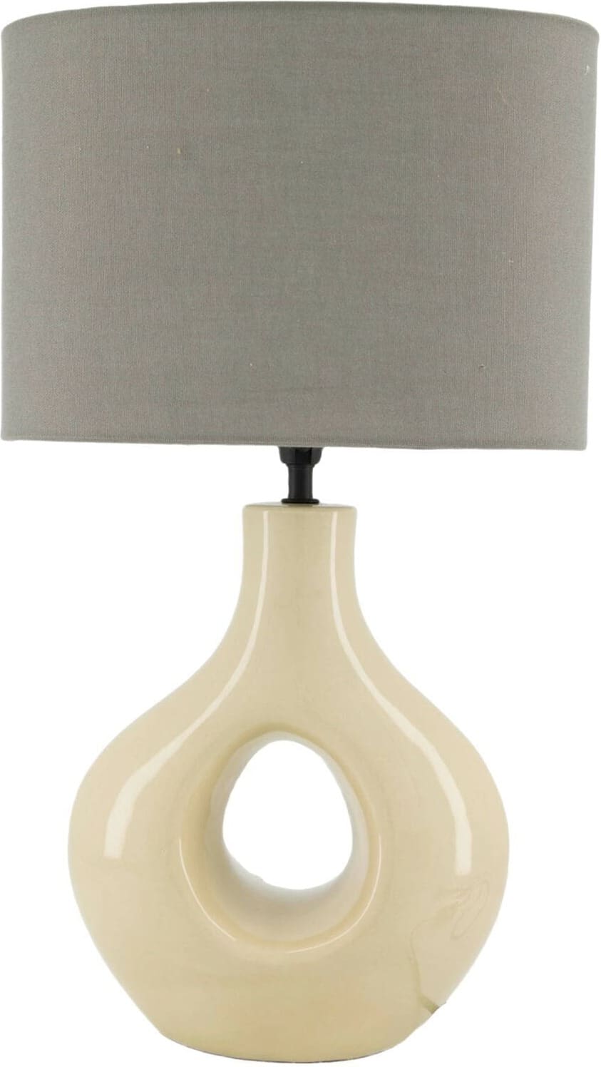 Profijt Meubel Tafellamp Kandy large beige Beige|Wit Tafellamp