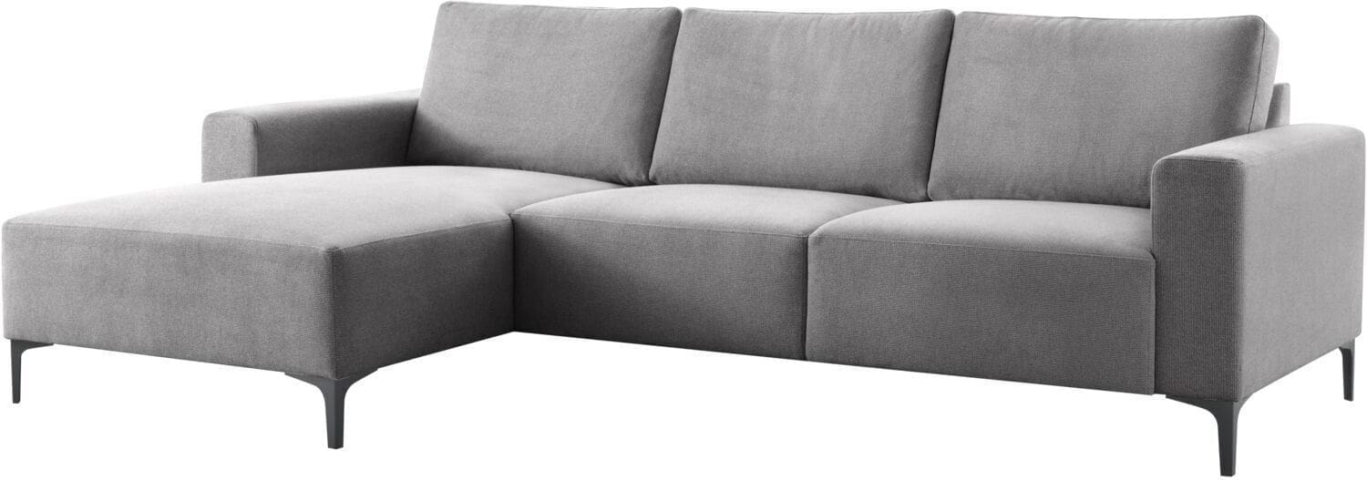 Pronto Wonen Hoekbank links Fabria grijs basic comfort Grijs Bank