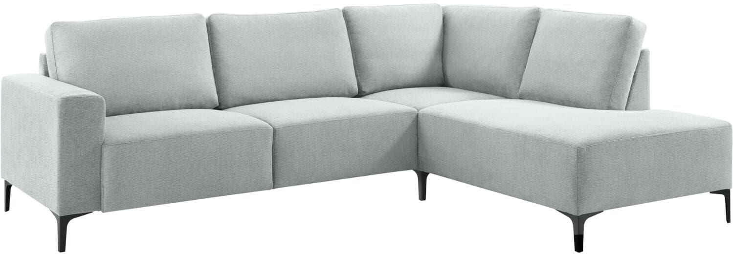 Pronto Wonen Hoekbank rechts Fabria lichtgrijs basic comfort Grijs Bank