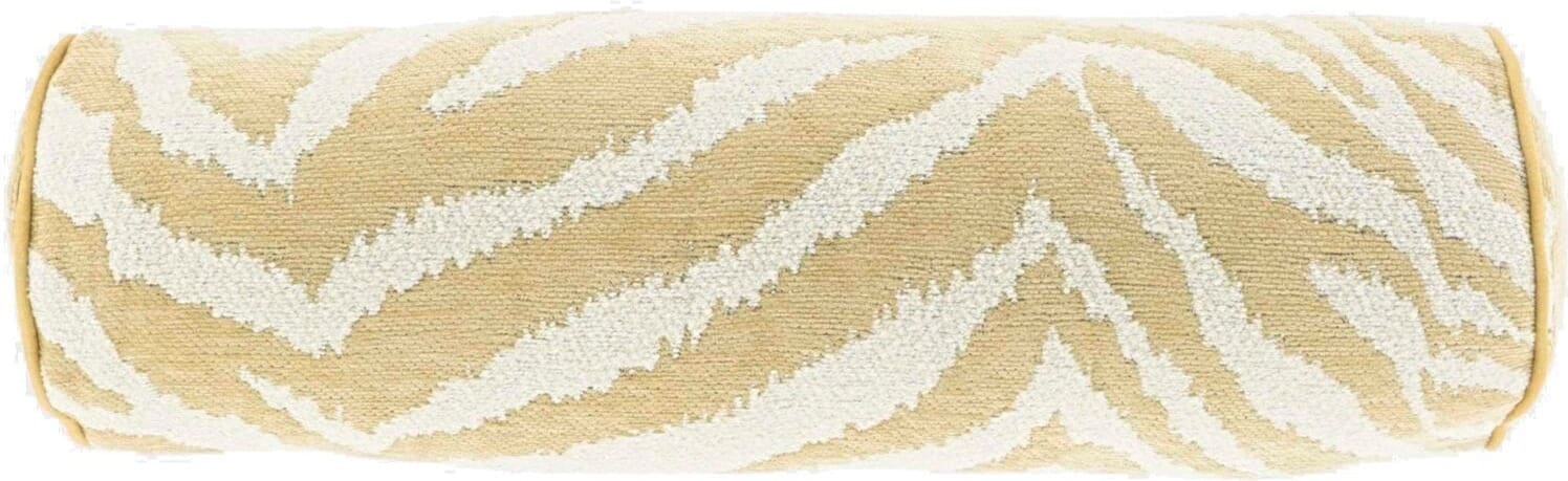 Pronto Wonen Sierkussen Foglia 15x45cm rol beige Beige|Wit Sierkussen
