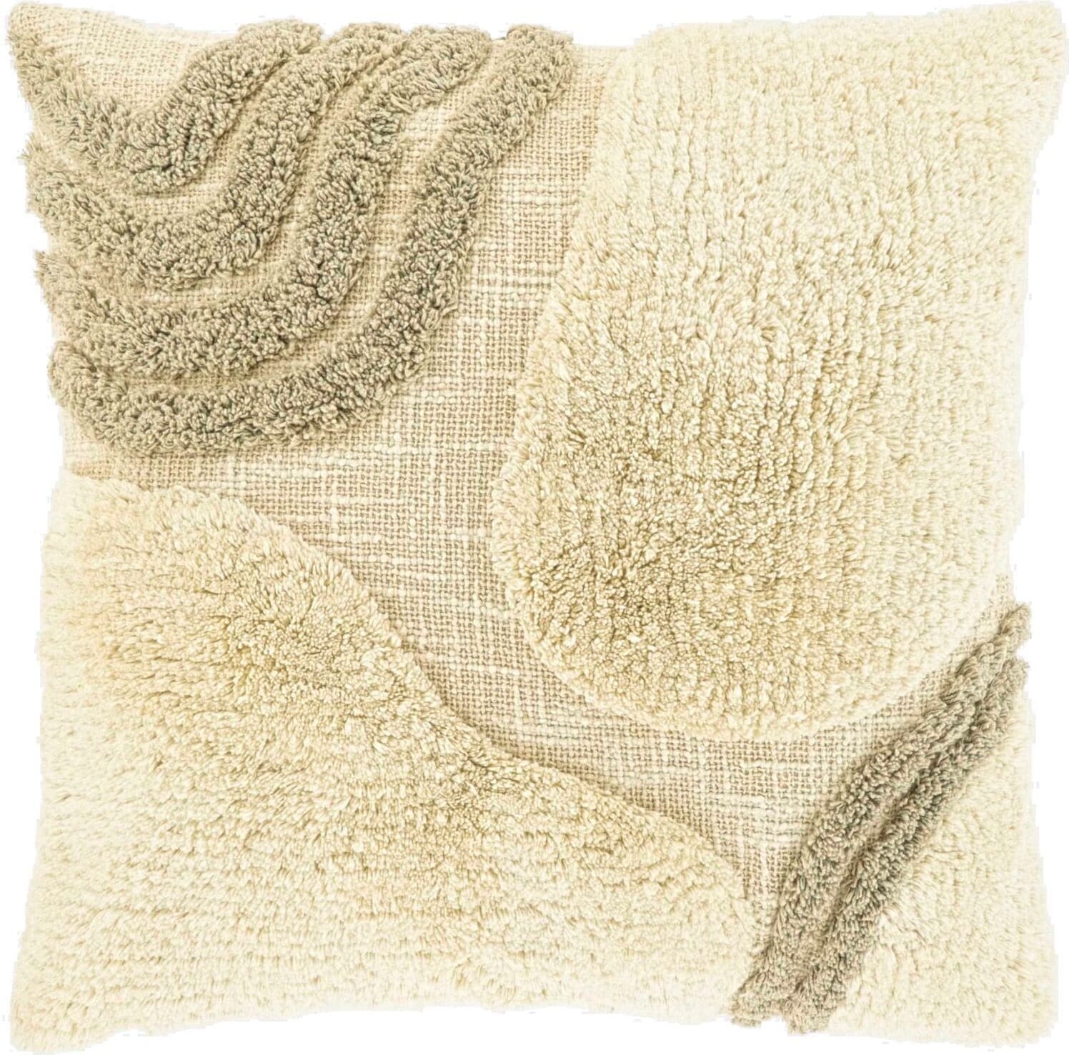 Pronto Wonen Sierkussen Foglia 45x45cm dessin 3 naturel Naturel Sierkussen