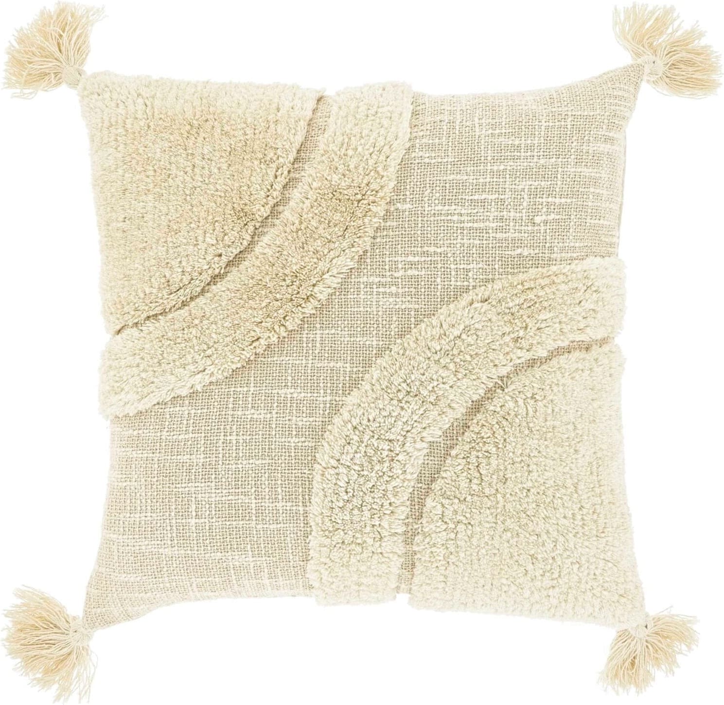 Pronto Wonen Sierkussen Foglia 45x45cm dessin 9 naturel Naturel Sierkussen