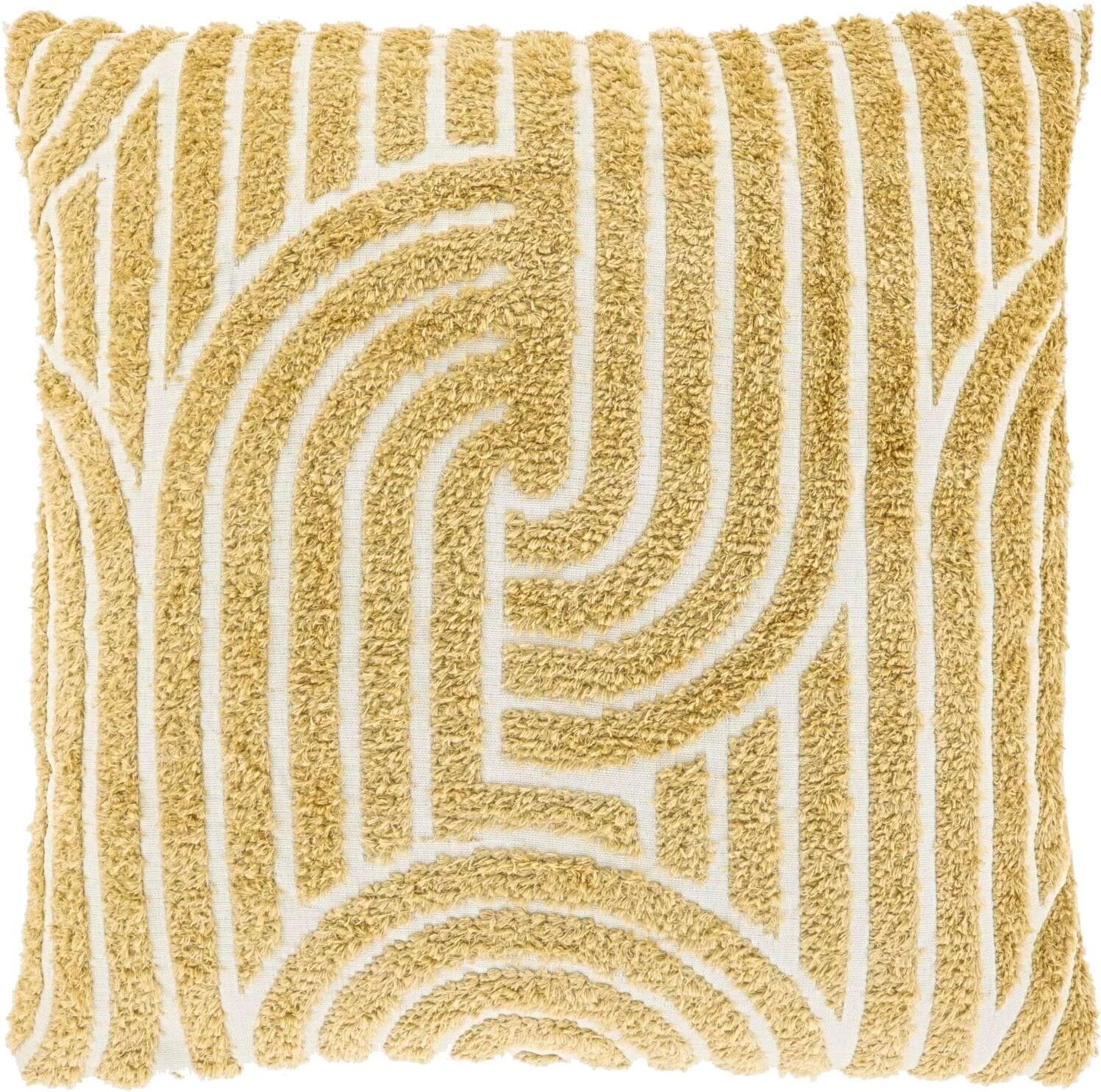 Pronto Wonen Sierkussen Sacco 45x45cm beige Beige|Wit Sierkussen