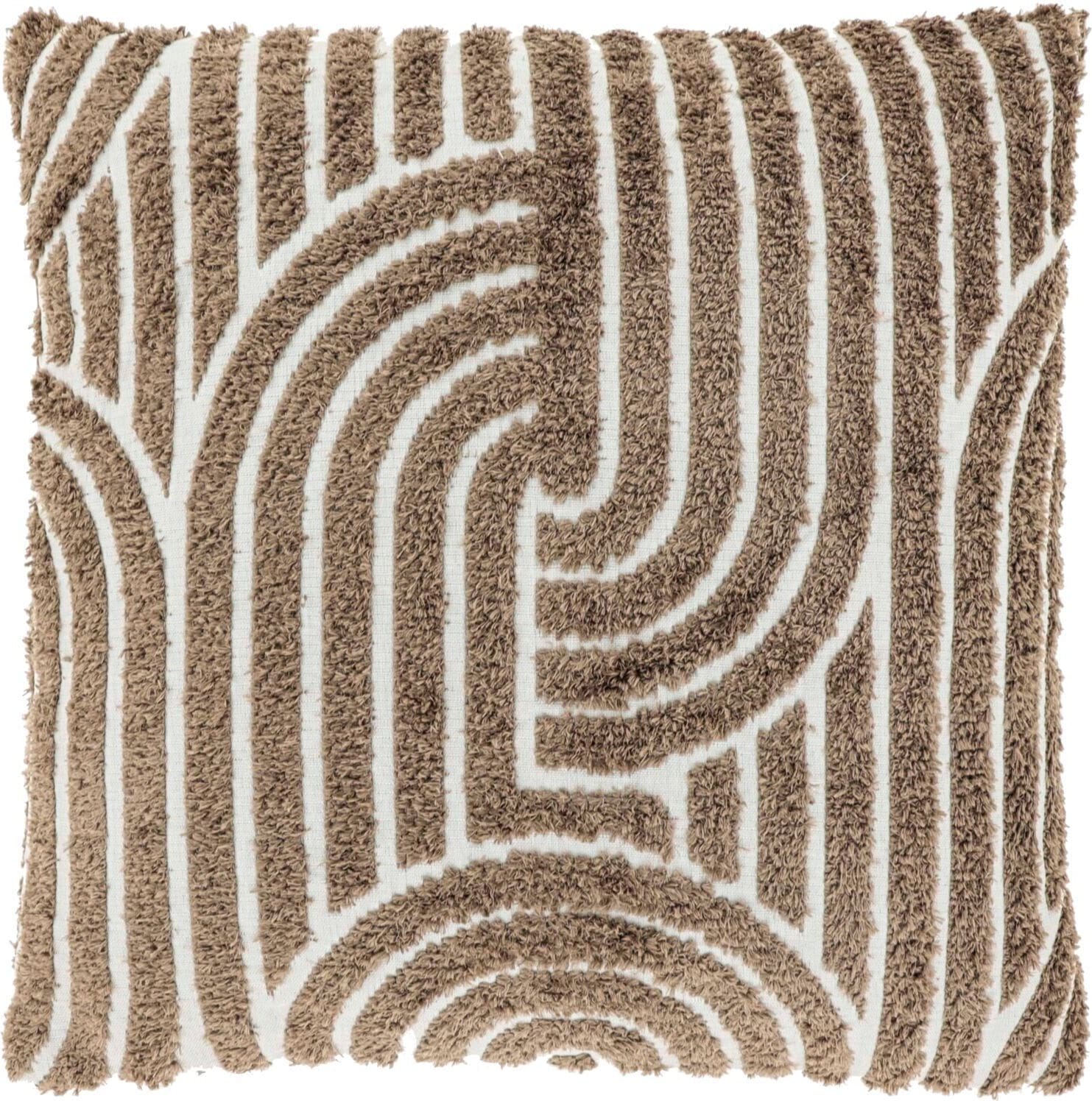 Pronto Wonen Sierkussen Sacco 45x45cm taupe Taupe Sierkussen