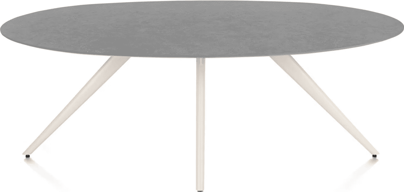 Saluti eettafel ellips 210 x 105 - antraciet