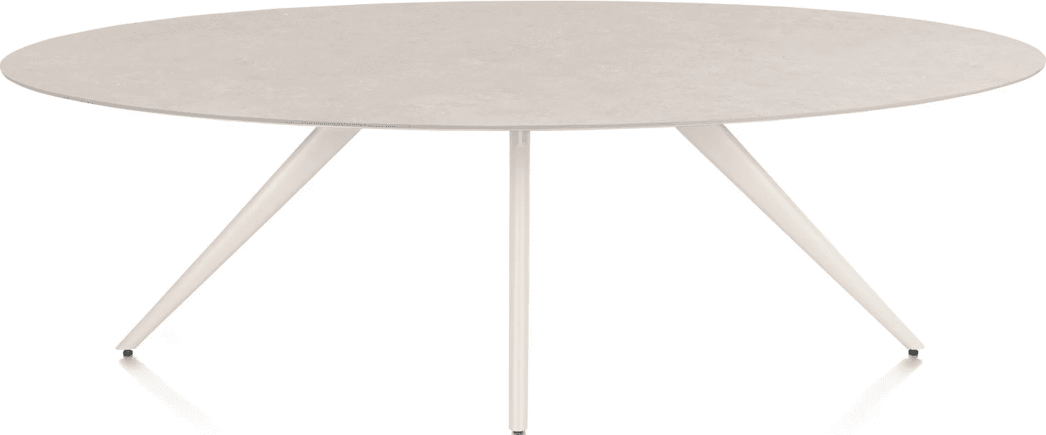 Saluti eettafel ellips 240 x 110 - light sand