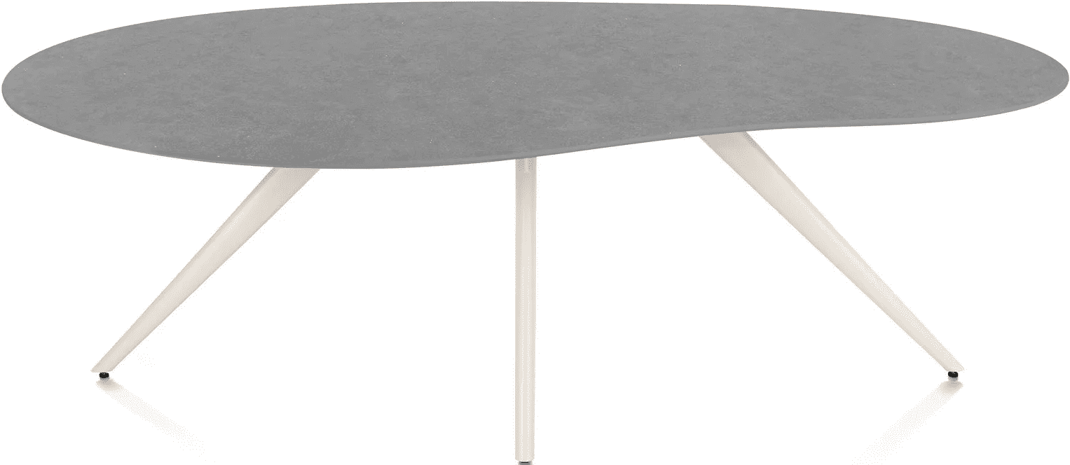Saluti eettafel organisch 210x120 - antraciet