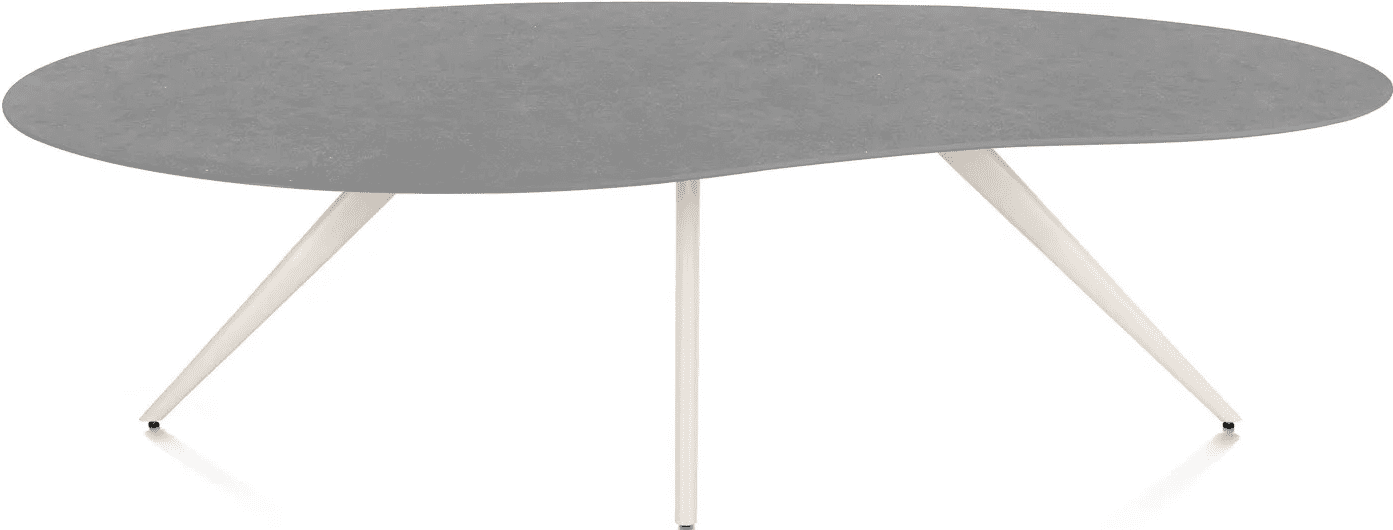 Saluti eettafel organisch 240x120 - antraciet