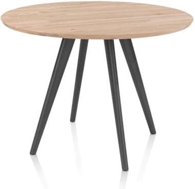 Xooon Arvada bartafel 125 cm rond 4 poot - metal graphite Eettafel