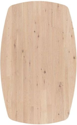 Xooon Arvada bartafel 160 x 100 cm ovaal 4 poot - rough off black Eettafel