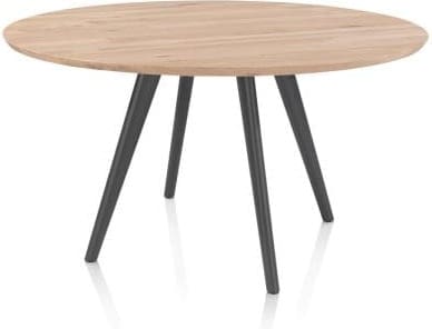 Xooon Arvada eetkamertafel 140 cm rond 4 poot - metal graphite Eettafel