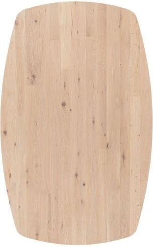 Xooon Arvada eetkamertafel 160 x 100 cm ovaal 4 poot Beige|Wit Eettafel