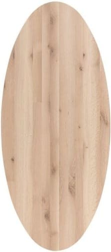 Xooon Arvada eetkamertafel 250 x 110 cm ellips 4 poot Beige|Wit Eettafel
