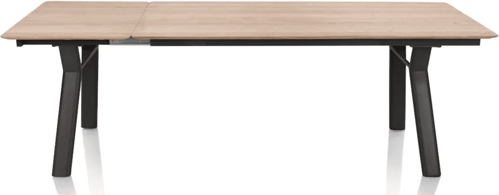 Zamora uitschuiftafel 180(+60cm)x100cm - metaal